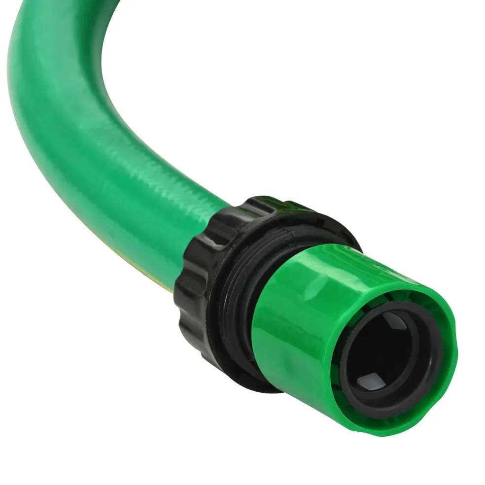 vidaXL Tuinslang 5-Lags Groen en Geel 1/2'' 10 m PVC