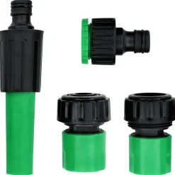 vidaXL Tuinslang 5-Lags Groen en Geel 1/2'' 10 m PVC