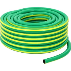 vidaXL Tuinslang 5-Lags Groen en Geel 1/2'' 10 m PVC