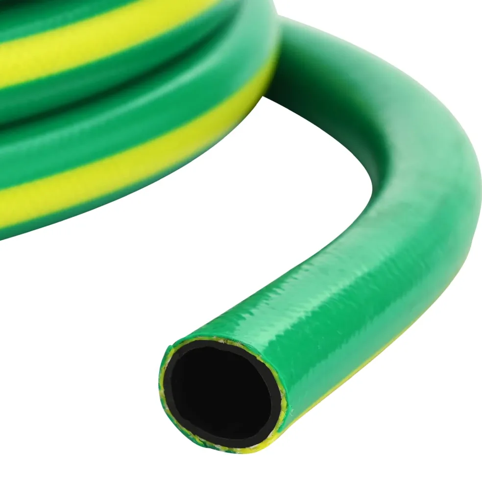 vidaXL Tuinslang 5-Lags Groen en Geel 1/2'' 10 m PVC