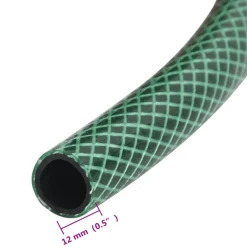 vidaXL Tuinslang met koppelingsset 0,5'' 10 m PVC groen