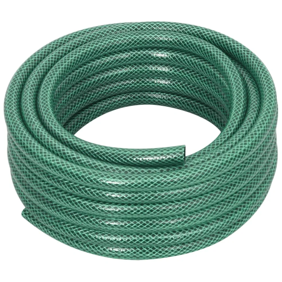 vidaXL Tuinslang met koppelingsset 0,5'' 10 m PVC groen