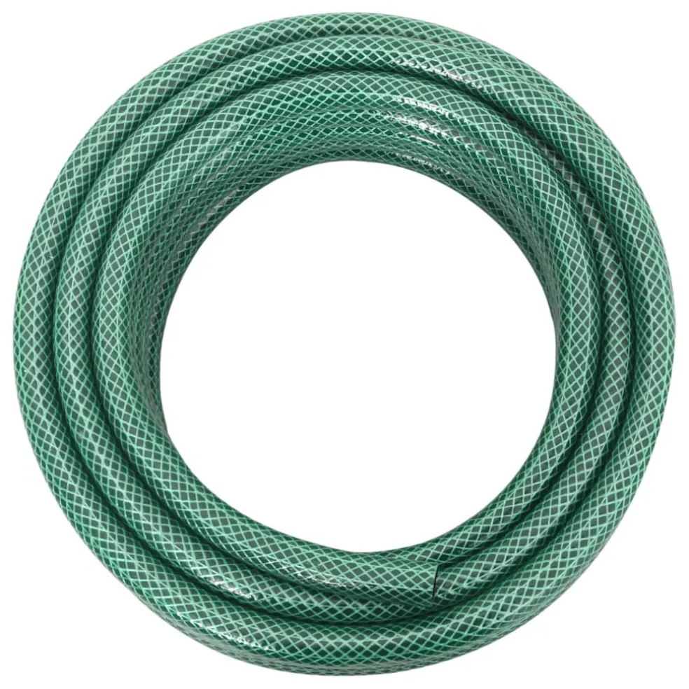 vidaXL Tuinslang met koppelingsset 0,5'' 10 m PVC groen