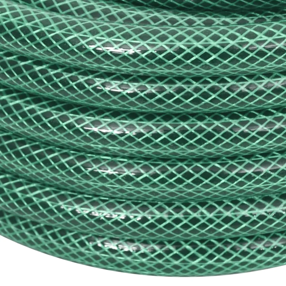 vidaXL Tuinslang met koppelingsset 0,5'' 10 m PVC groen