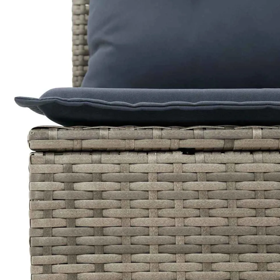 vidaXL Tuin Sofa Set 8 st Grijs poly rattan