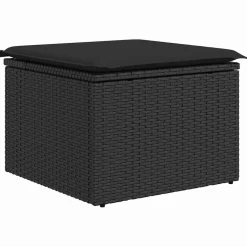 vidaXL Tuin Sofa Set 5 st Zwart poly rattan