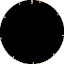 vidaXL Tuinspiegel rond 40x2,5 cm ijzer zandkleurig