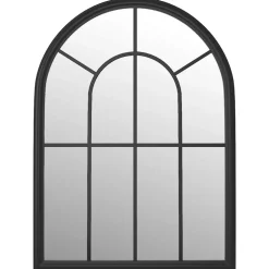 vidaXL Tuinspiegel 60x45 cm ijzer zwart