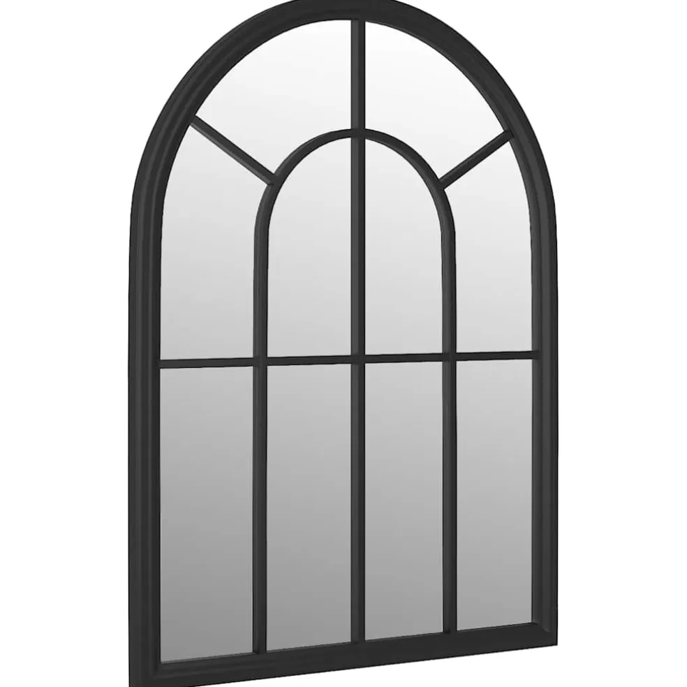vidaXL Tuinspiegel 60x45 cm ijzer zwart