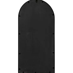 vidaXL Tuinspiegel 90x45 cm ijzer zwart