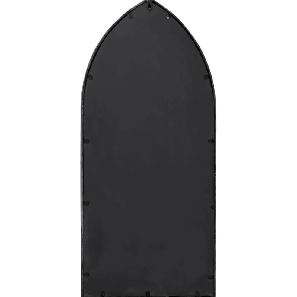 vidaXL Tuinspiegel 100x45 cm ijzer zwart