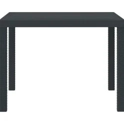 vidaXL Tuinstafel Antraciet 100 x 100 x 73 cm poly rattan