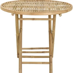vidaXL Tuinstafel Naturel 80 x 70 cm Bamboe