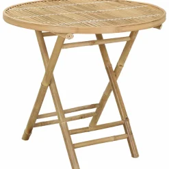 vidaXL Tuinstafel Naturel 80 x 70 cm Bamboe