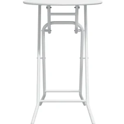 vidaXL Tuinstafel Wit 50 x 50 x 72 cm Metaal