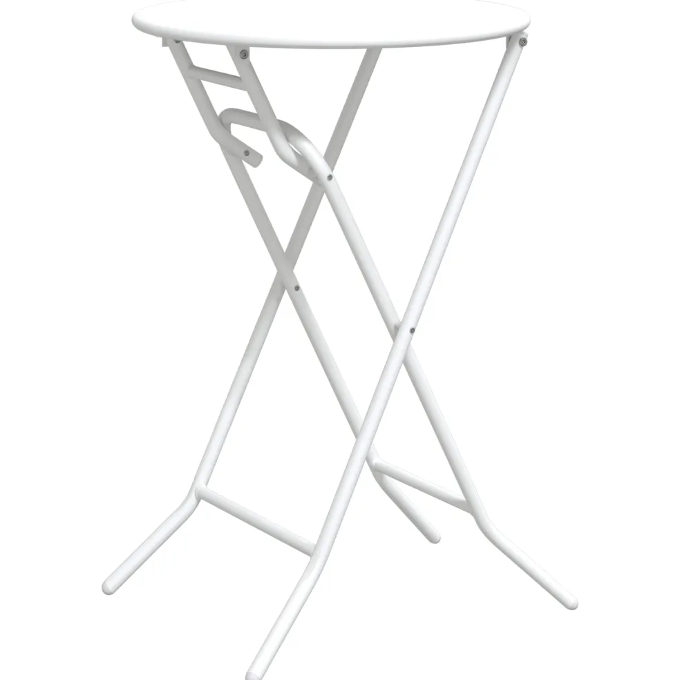 vidaXL Tuinstafel Wit 50 x 50 x 72 cm Metaal
