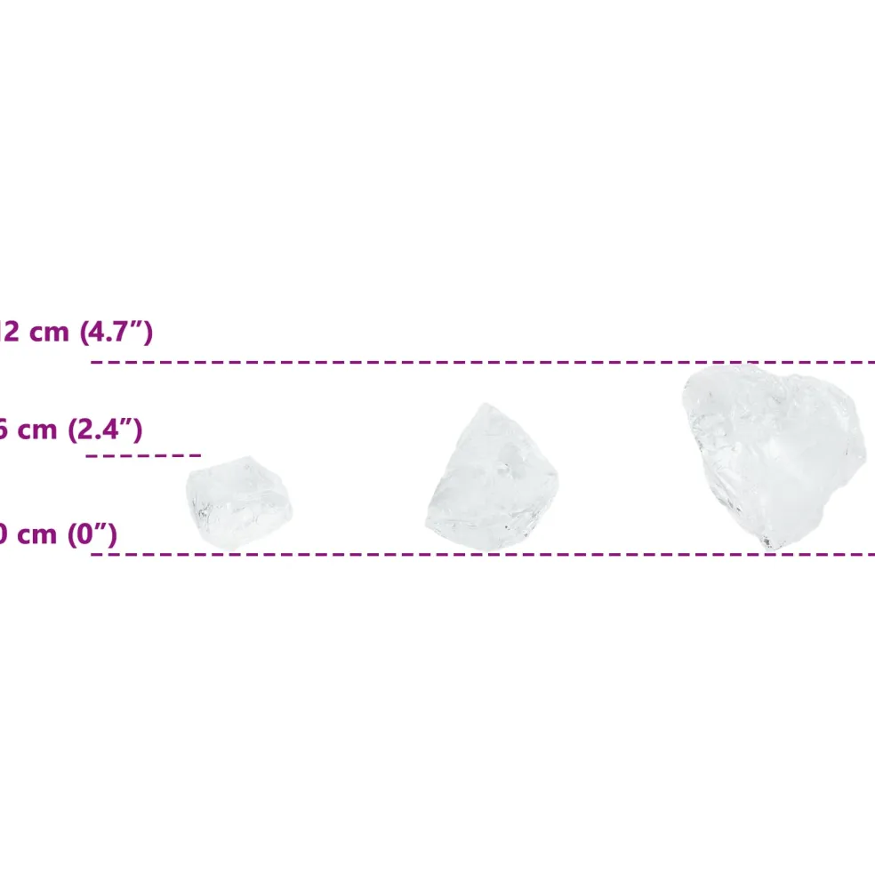 vidaXL Tuinstenen Wit 12 cm Glas