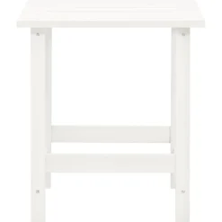 vidaXL Tuinstoel Adirondack met voetenbank tafel massief vurenhout wit