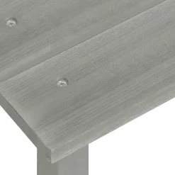 vidaXL Tuinstoel Adirondack met tafel massief vurenhout grijs