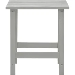 vidaXL Tuinstoel Adirondack met tafel massief vurenhout grijs