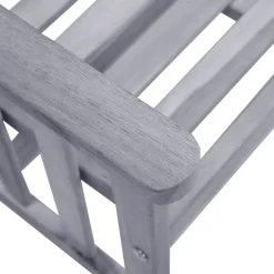 vidaXL Tuinstoelen met tafeltje en kussens massief acaciahout