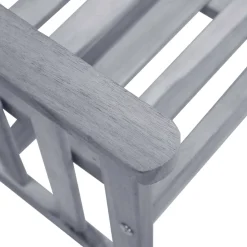 vidaXL Tuinstoelen met tafeltje en kussens massief acaciahout