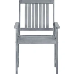 vidaXL Tuinstoelen 2 st massief acaciahout grijs