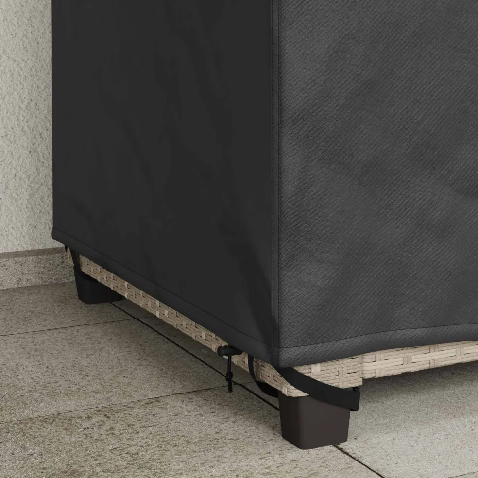 vidaXL Tuinstoelhoes Zwart 96 x 79 x 74 cm 210D Oxford Stof