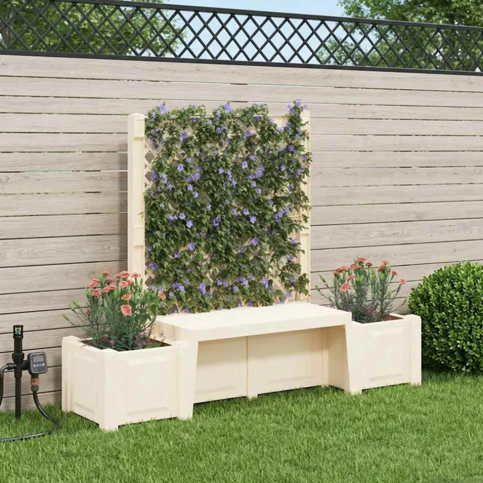 vidaXL Tuinstoel Kopenhagen PP Wit