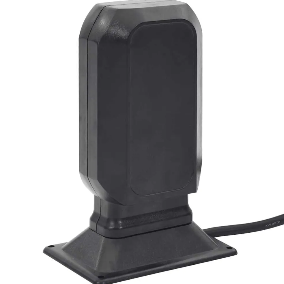 vidaXL Tuinstopcontact en grondpin 2-wegs 15,5x11x24 cm zwart en groen
