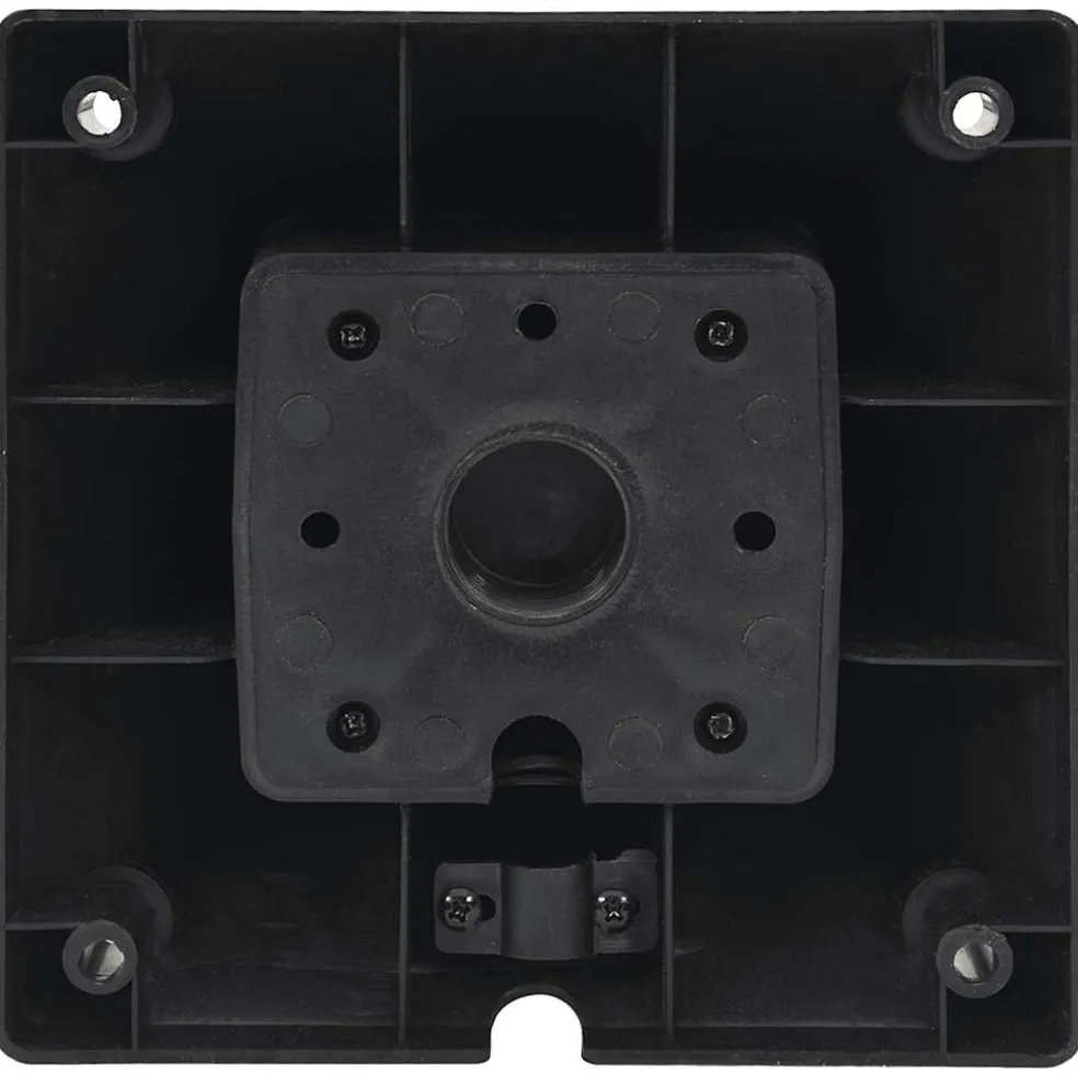 vidaXL Tuinstopcontact met lamp en grondpin 2-wegs 16x16x39,5 cm