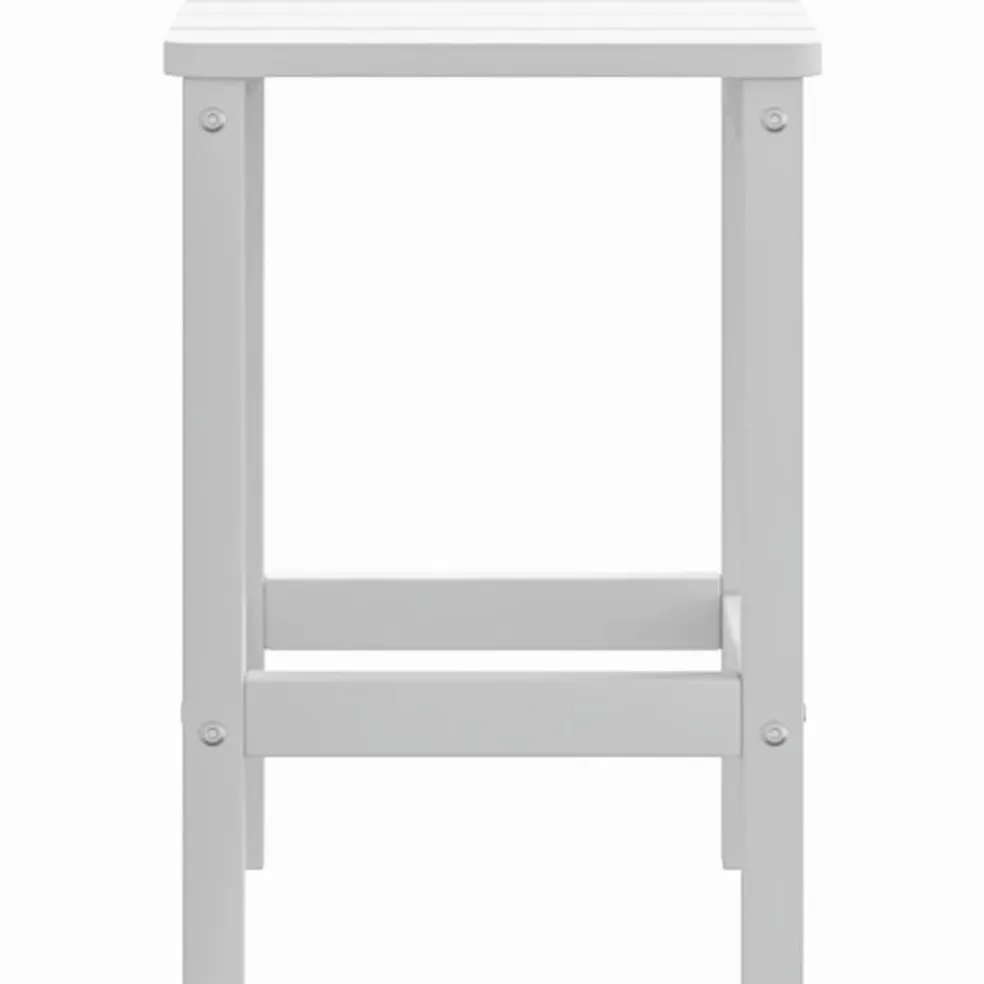 vidaXL Tuintafel Adirondack 38x38x46 cm HDPE wit