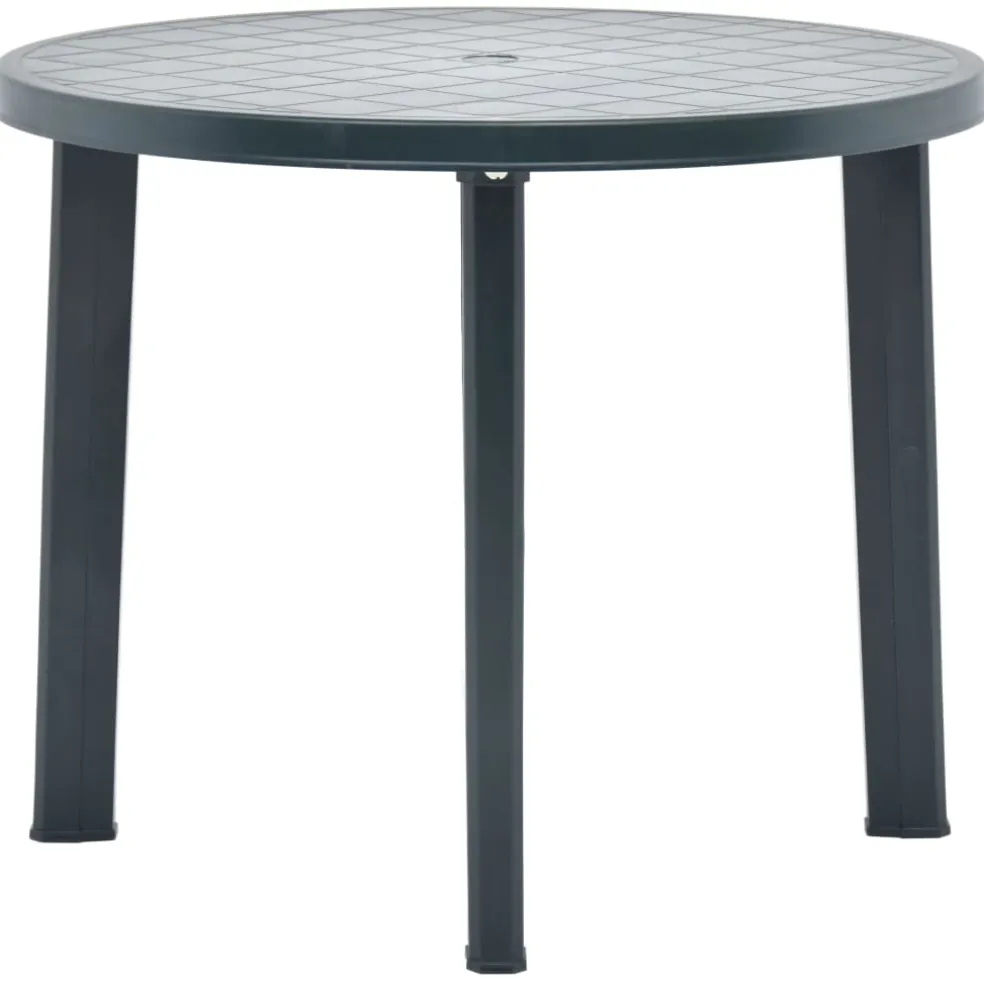 vidaXL Tuintafel 89 cm kunststof groen