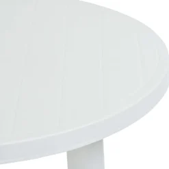 vidaXL Tuintafel 89 cm kunststof wit