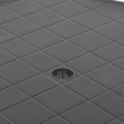 vidaXL Tuintafel 89 cm kunststof antraciet