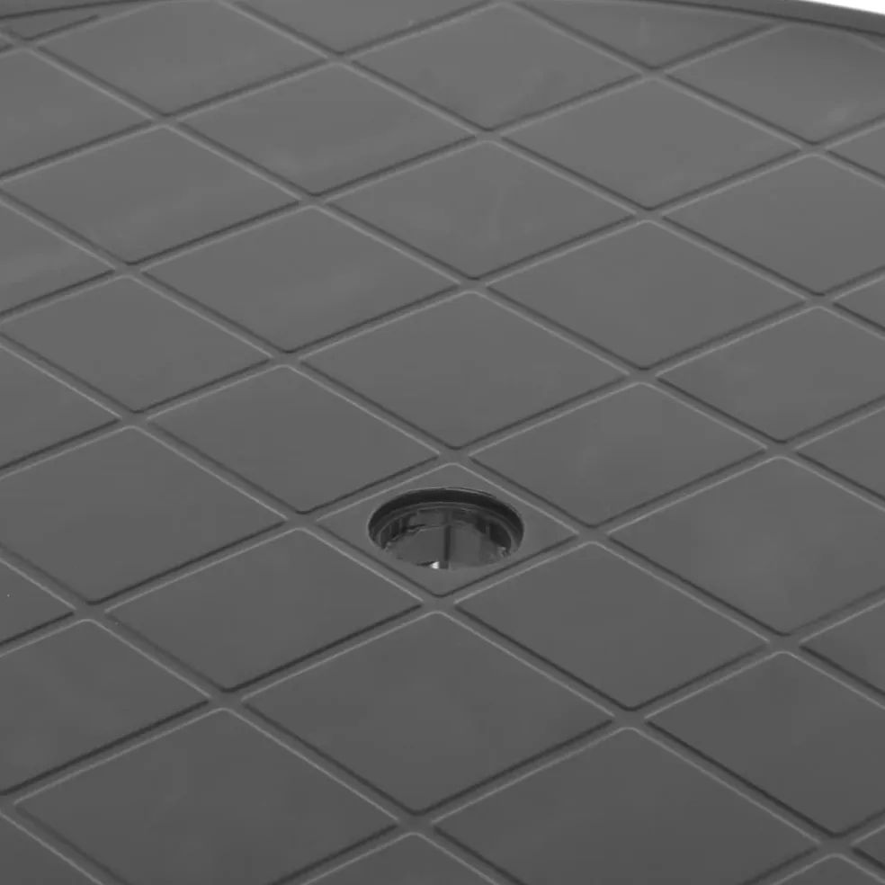 vidaXL Tuintafel 89 cm kunststof antraciet