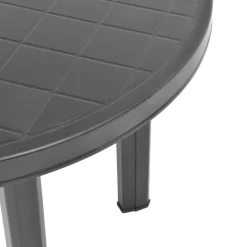 vidaXL Tuintafel 89 cm kunststof antraciet