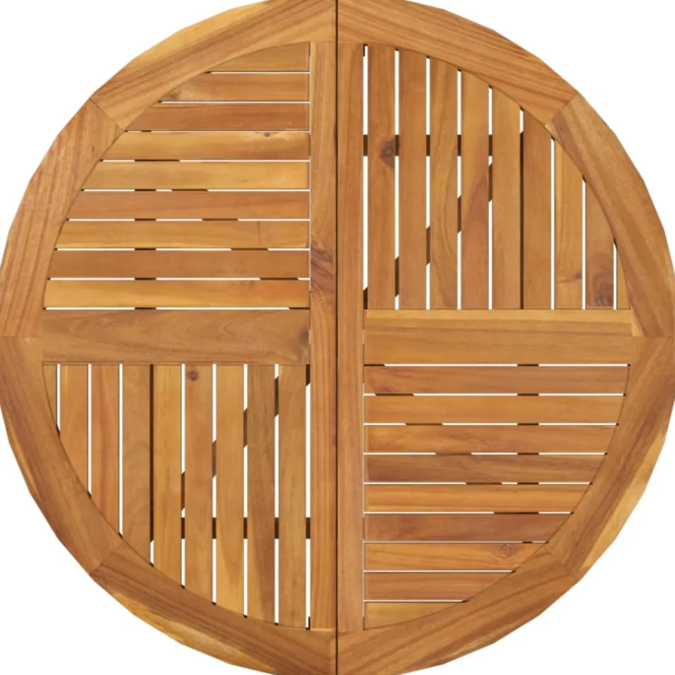 vidaXL Tuintafel Ø 85 cm massief acaciahout