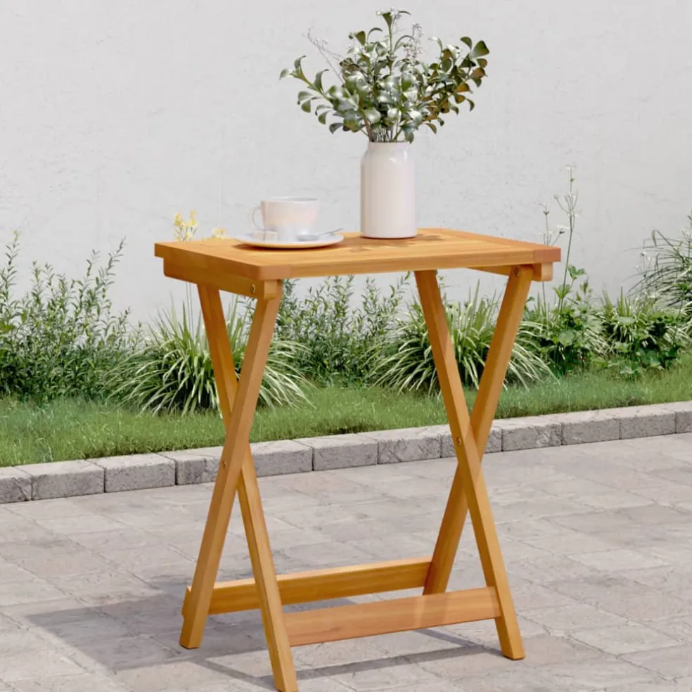 vidaXL Tuintafel inklapbaar 50x36x60 cm massief acaciahout