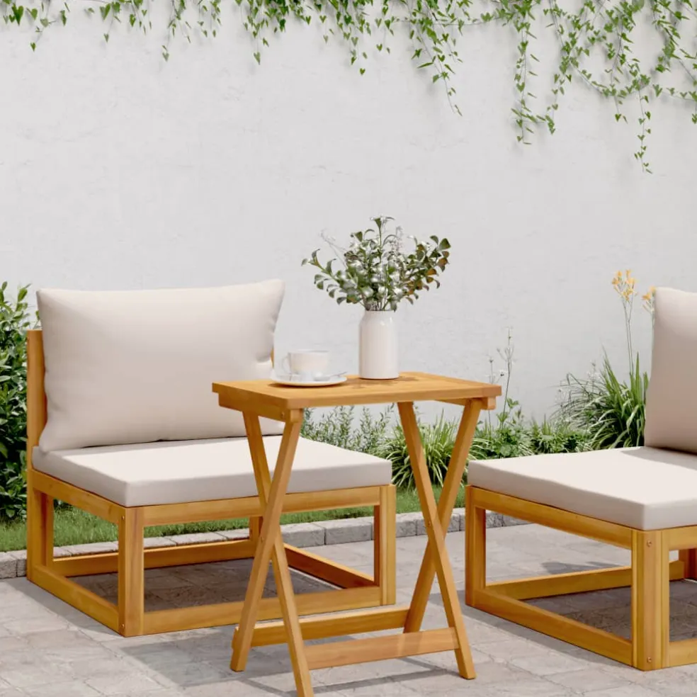 vidaXL Tuintafel inklapbaar 50x36x60 cm massief acaciahout