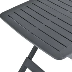 vidaXL Tuintafel inklapbaar 79x72x70 cm kunststof antraciet