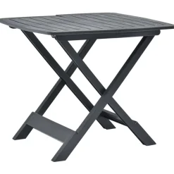 vidaXL Tuintafel inklapbaar 79x72x70 cm kunststof antraciet