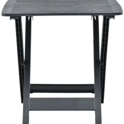 vidaXL Tuintafel inklapbaar 79x72x70 cm kunststof antraciet