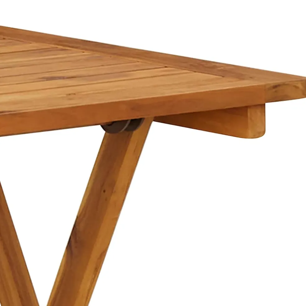 vidaXL Tuintafel inklapbaar 70x70x75 cm massief acaciahout