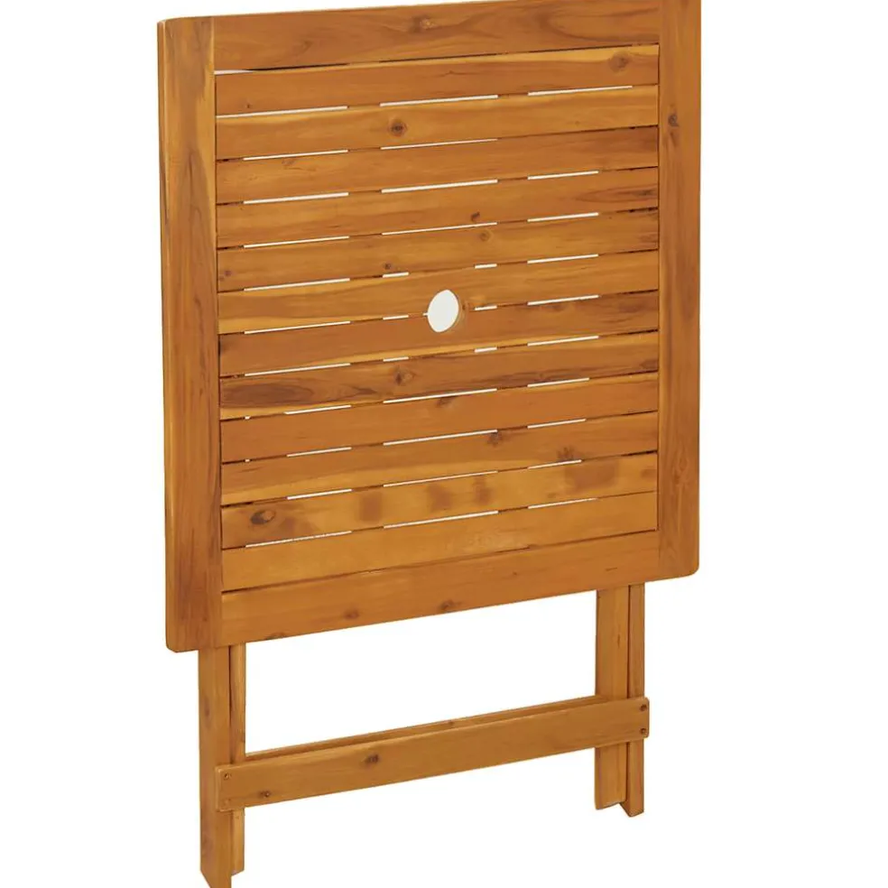 vidaXL Tuintafel inklapbaar 70x70x75 cm massief acaciahout