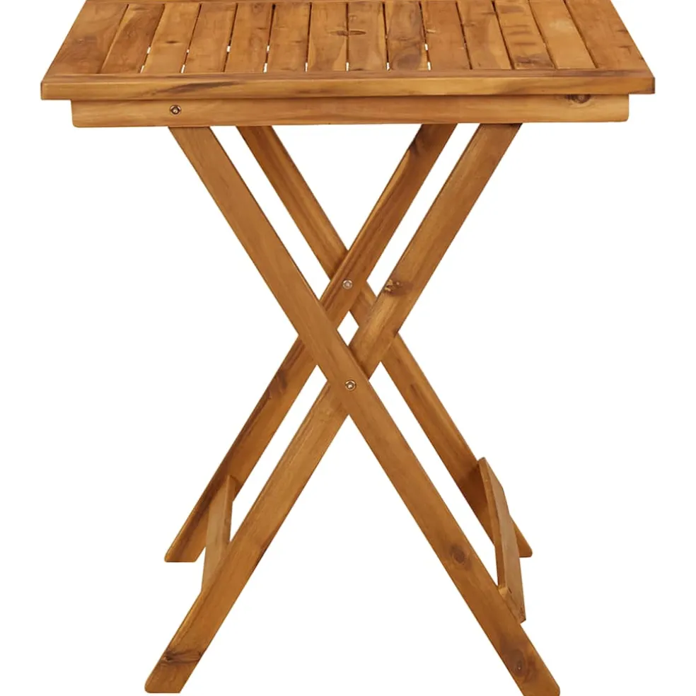 vidaXL Tuintafel inklapbaar 70x70x75 cm massief acaciahout