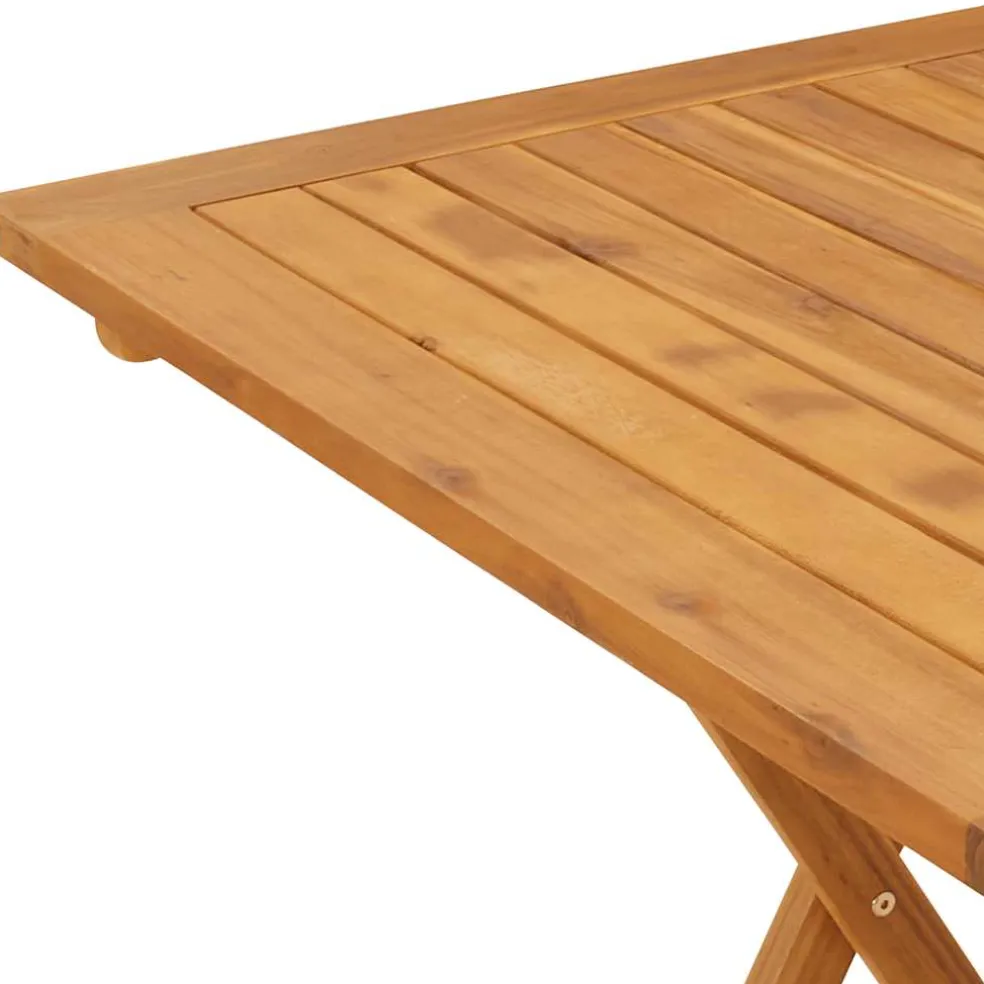 vidaXL Tuintafel inklapbaar 70x70x75 cm massief acaciahout