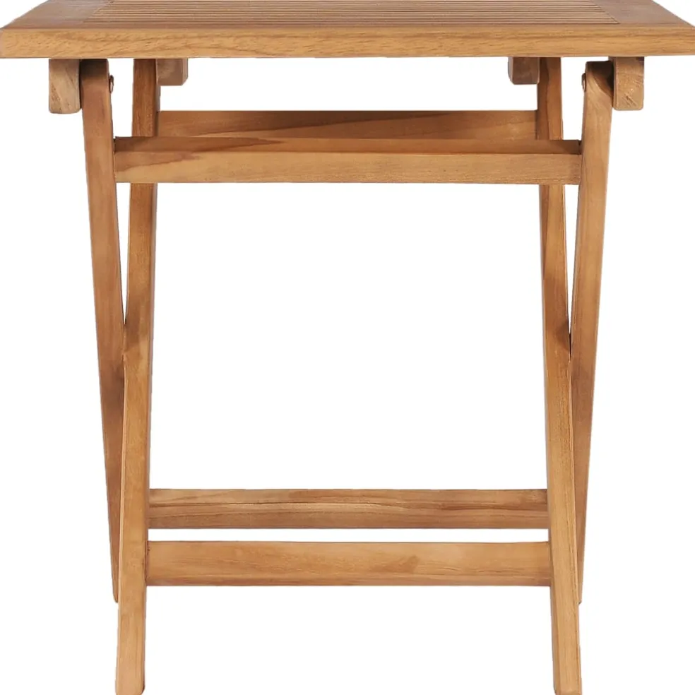 vidaXL Tuintafel inklapbaar 45x45x45 cm massief teakhout