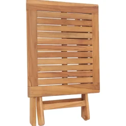 vidaXL Tuintafel inklapbaar 45x45x45 cm massief teakhout