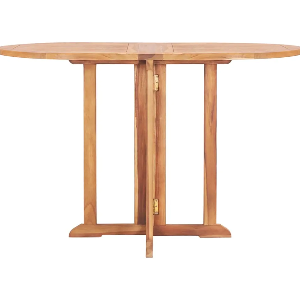 vidaXL Tuintafel inklapbaar 120x70x75 cm massief teakhout